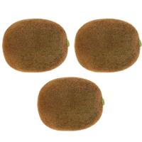 Kunstfruit - 5x stuks - kiwi - bruin - 6 cm - realistische decoratie - sier - fruitschaal