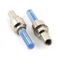 Fietswielverlichting firefly ventiel LED lampjes blauw 2 stuks - thumbnail