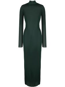 Saint Laurent robe en maille à col roulé - Vert