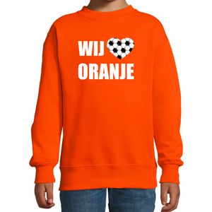 Wij houden van oranje oranje sweater / trui Holland / Nederland supporter EK/ WK voor kinderen