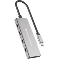 Conceptronic HUBBIES16G interface hub USB 3.2 Gen 2 (3.1 Gen 2) Type-C 10000 Mbit/s Grijs - thumbnail