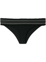 Tory Burch bas de bikini à coutures contrastantes - Noir