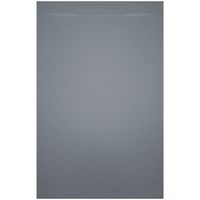 Riho Isola Douchevloer 120x90x3cm Kunstmarmer Leisteen structuur mat cement grijs D007015090