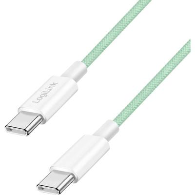 LogiLink CU0348 USB-C-kabel USB 2.0 USB-C stekker 1.5 m Groen