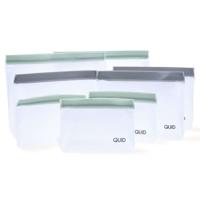 Set van herbruikbare zakjes voor voedingsmiddelen Quid Rico Plastic Zip 8 Onderdelen