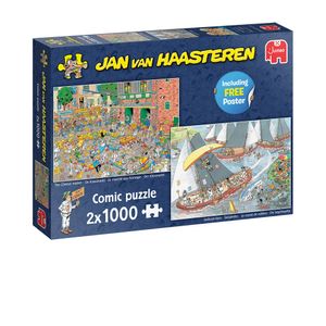 Jumbo Jan van Haasteren puzzelset Hollandse tradities - 2 x 1000 stukjes