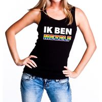 Ik ben mezelf regenboog gaypride tanktop/mouwloos shirt voor dam