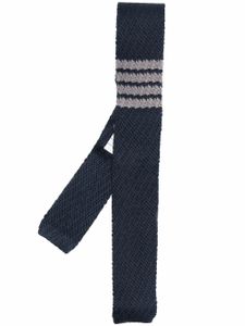 Thom Browne cravate à détail 4 bandes signature - Bleu