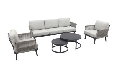 Elion loungeset met Soman koffietafel set.