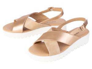 esmara Dames sandalen (39, Taupe)