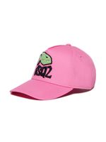 DSQUARED2 KIDS casquette en coton à appliqué Piranha - Rose