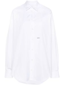 DSQUARED2 chemise en coton à boutonnière - Noir