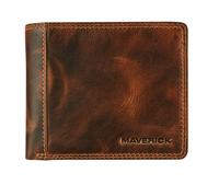 Portemonee Maverick The Original met kleingeldvak RFID leer bruin