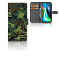 Motorola Moto G9 Play | E7 Plus Telefoon Hoesje Army Dark