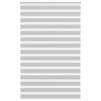 VidaXL Zebra rolgordijn 145x230 cm stofbreedte 140,9 cm lichtgrijs