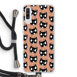 Kat: Samsung Galaxy A70 Transparant Hoesje met koord