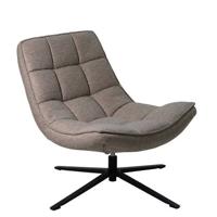 Giga Meubel - Draaifauteuil Stof|Textiel - Taupe - 86x74x84cm - Mattis