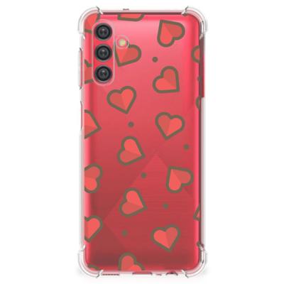 Samsung Galaxy A13 5G | A04s Doorzichtige Silicone Hoesje Hearts Samsung Galaxy A13 5G | A04s Doorzichtige Silicone Hoesje Hearts