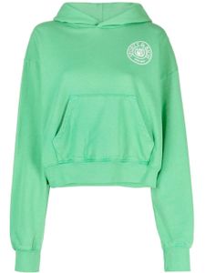 Sporty & Rich hoodie en jersey à logo imprimé - Vert