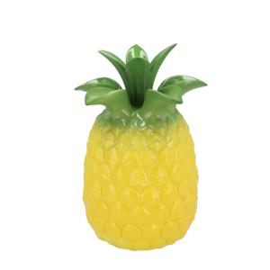 Bloemenvaas Tropical Pineapple - ananas vaas - geel - D18 x H28 cm