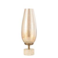 Sajeth Windlicht L - Messing & Luster Glas op Voet
