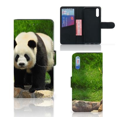 Huawei P20 | Telefoonhoesje | Met pasjeshouder | Panda
