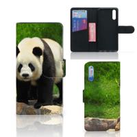 Huawei P20 | Telefoonhoesje | Met pasjeshouder | Panda