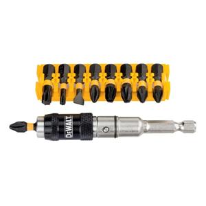 DeWALT DT70518T 10-delige Impact Torsion Schroefbitset + Zwenkbare bit tip houder