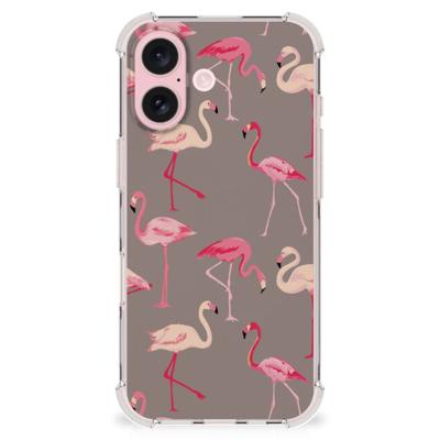 iPhone 16 Case Anti-shock Flamingo iPhone 16 Case Anti-shock Flamingo