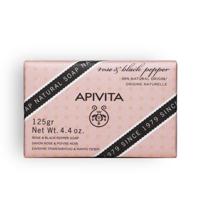Apivita Natural Soap Rose & Black Pepper 125gr