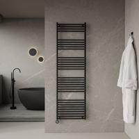 Elektrische Radiator BWS June 900W 180x55 cm 900W Mat Zwart Boss & Wessing