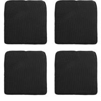 Wicker multi Rib black 48 cm x 48 cm (4 stuks) Madison - Madison