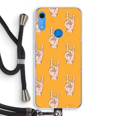 Rock: Huawei Y6s Transparant Hoesje met koord