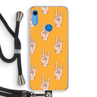 Rock: Huawei Y6s Transparant Hoesje met koord