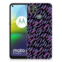 Motorola Moto G9 Power | TPU bumper | Feathers Color