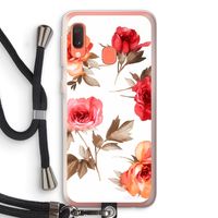 Roosjes: Samsung Galaxy A20e Transparant Hoesje met koord