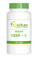 Elvitum Vegan IJzer + C Capsules