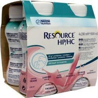 Resource HP/HC aardbei 200ml (4 st)