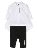 Karl Lagerfeld Kids ensemble robe-bandeau à imprimé graphique - Blanc