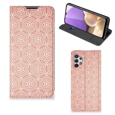 Samsung Galaxy A32 5G | Hoesje met Magneet | Pattern Orange