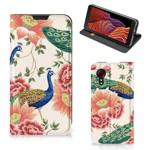 Hoesje maken voor Samsung Galaxy Xcover 5 Pink Peacock
