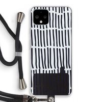 Moroccan stripes: Pixel 4 Transparant Hoesje met koord