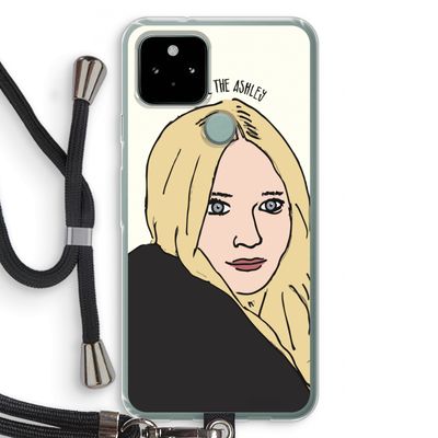 Ashley: Pixel 5 Transparant Hoesje met koord