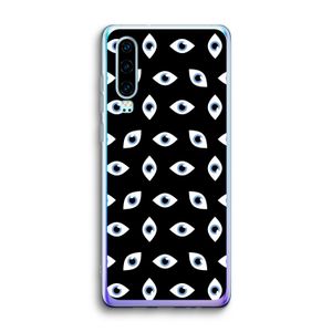 Eyes pattern: Huawei P30 Transparant Hoesje