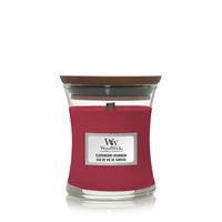 WoodWick Elderberry Bourbon Mini Jar kaars Rond Rood 1 stuk(s) - thumbnail