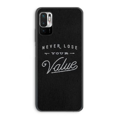 Never lose your value: Xiaomi Redmi Note 10 5G Transparant Hoesje
