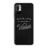 Never lose your value: Xiaomi Redmi Note 10 5G Transparant Hoesje