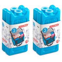Plasticforte kleine koelelementen - 8x stuks - blauw - 11 x 5.5 cm - kunststof - goede kwaliteit