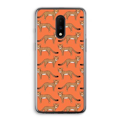 Cheetah: OnePlus 7 Transparant Hoesje