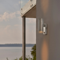 Buitenlamp Zilver Dubbel met sensor Gu10 Tin gegalvaniseerd